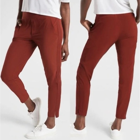 Athleta Brooklyn Ankle Pant Cinnamon Red Size 2 - Picture 1 of 12